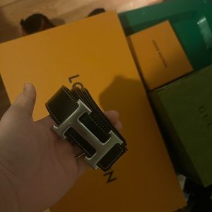 Hermes belt buckle & Reversible leather